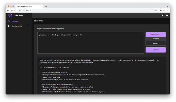 SPARTA Application Demo